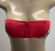 DKNY Colorblock Strapless Bikini Top Size Extra Small New Without Tags