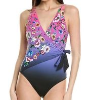 Johnny Was Wrap One Piece Ombre Garden, Size XXL, New with Tag MSRP $198