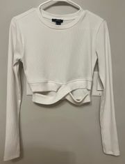 Forever 21 Cropped Long Sleeve Shirt