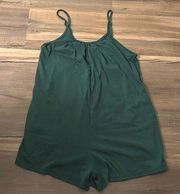 Green flowy romper