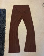 Brown Flare Leggings