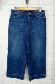 Talbots Wide Leg Crop Jeans Size 10