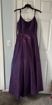 Iridescent Purple Prom dress