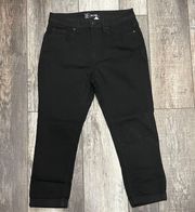 Black Midrise Capri Jeans Size 11