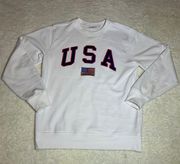 NWOT  U.S.A Classic White Sweater Size Small