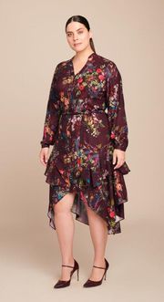 Estrella Floral High low Shirtdress