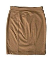 Ellen Tracy Camel Color Pencil Pull on mini Skirt, Women’s S