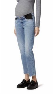 NWT Isabel Maternity by Ingrid & Isabel vintage wash Inset Panel Straight jean