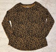 Time and tru size L (12-14) animal print blouse 