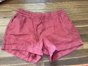 High-Waisted Linen-Blend Shorts for Women -- 3.5-inch inseam