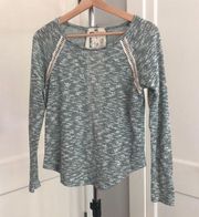 Ya Los Angeles lace embroidered size small top