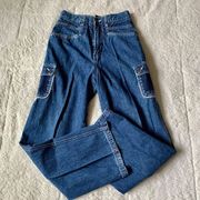 Vintage Y2K Route 66 Cargo High Waisted Jeans