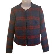 Apt. 9 Women's Plaid Lined Jacket Hook & Eye closure