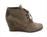 Stuart Weitzman Kalahari Suede Wedge Booties Size 7.5 Tan