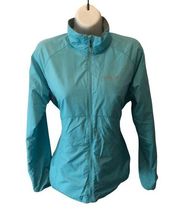 Lightweight Lined Running Jacket Vented Full Zip Sz. M Blue Outdoors