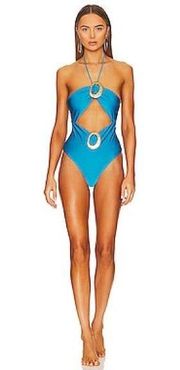 CULT GAIA  Eshita One Piece Swimsuit In Lake Blue