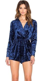 Oh My Love MAYBE I'M AMAZED VELVET ROMPER nwt