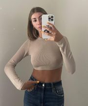 Isabelle’s Cabinet Tan Crop Top