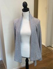 100% Cashmere Open Drape Front Cardigan