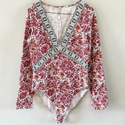 Free People Nowhere To Be Bodysuit Large