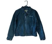 Women’s Harley Davidson black denim motorcycle jacket size M