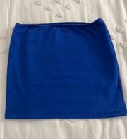 Blue  Mini Skirt