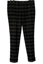 ATM Anthony Thomas Melillo Revolve Plaid Grey Slim Ankle Pants Size 4