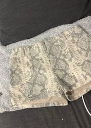 Snake Print Shorts