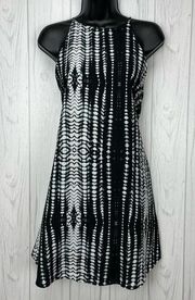 Tyche black and white halter dress size Large