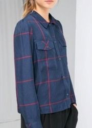 MNG by Mango plaid button up Shirt