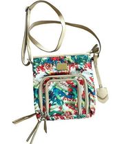 Multicolor Floral Print Adjustable Strap Crossbody Bag Women's