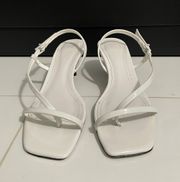 HELOISE WHITE SANDALS BY  (7.5)