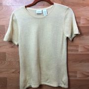 Villager Gold Sweater w/Metallic Gold Threading