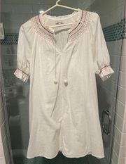 Linen Dress Embroidered