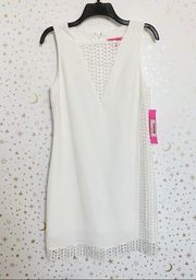 Betsey Johnson White Lace Detailing Dress