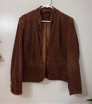 Vintage Relativity Corduroy Short Brown Jacket