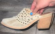 Tan Mules Size 8