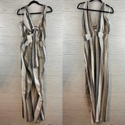 Current Air NWT Striped Halter Jumpsuit Size M