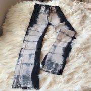 American Apparel The Slim Slack Lite Tie Dye / Skeleton Jeans. Like New. Size 24