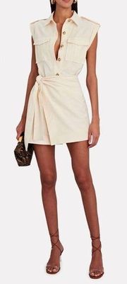 10 CROSBY Giselle Tie-Front Cargo Mini Dress