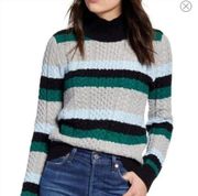 1901 cable knit sweater stripes size XS