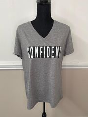 Confident  Now Semi Fitted Short Sleeve Grey Active Tee Size X-Large