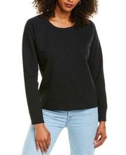 James Perse Standard Pullover Sweatshirt Loopback Supima Cotton-Jersey Black XL