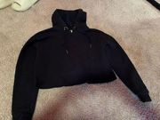 Cropped Black Hoodie