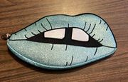 Skinny Dip London Mind The Gap Blue Glitter Lip Bag Pouch