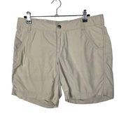 Columbia Khaki Flat Front Outdoor Hiking Shorts 6