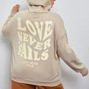 SheIn Love Never Fails Sweatshirt