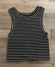 Striped Crop Tank Top