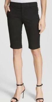 Vince Black Pockets Side Buckle Bermuda Shorts