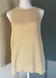 Nine West - Halter Neck Sweater Tank - Size L in a cream color